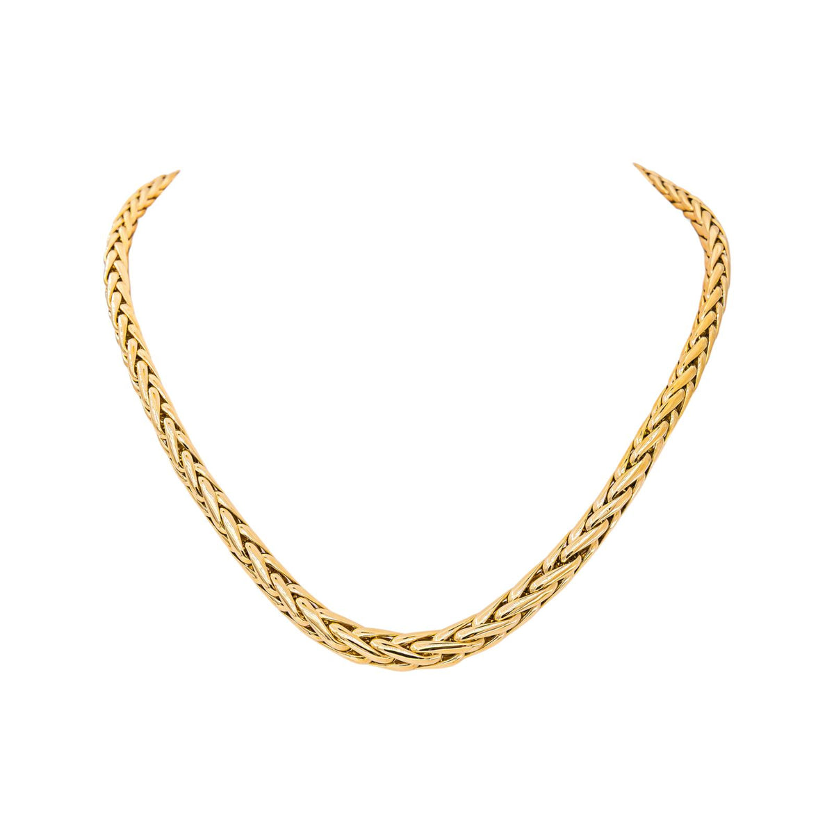 Collier Maille Palmier Or jaune