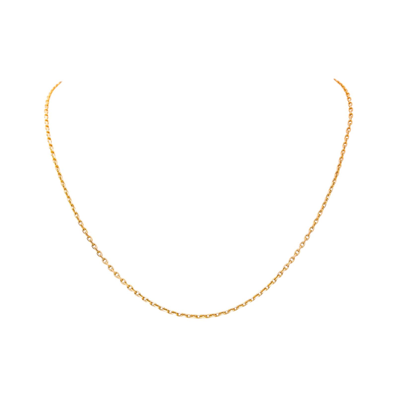 Collier Maille forçat Or rose