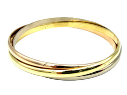 Bracelet CARTIER "Trinity" MM en or blanc, or jaune et or rose