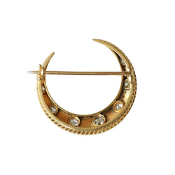 Broche Épingle en or jaune et diamants