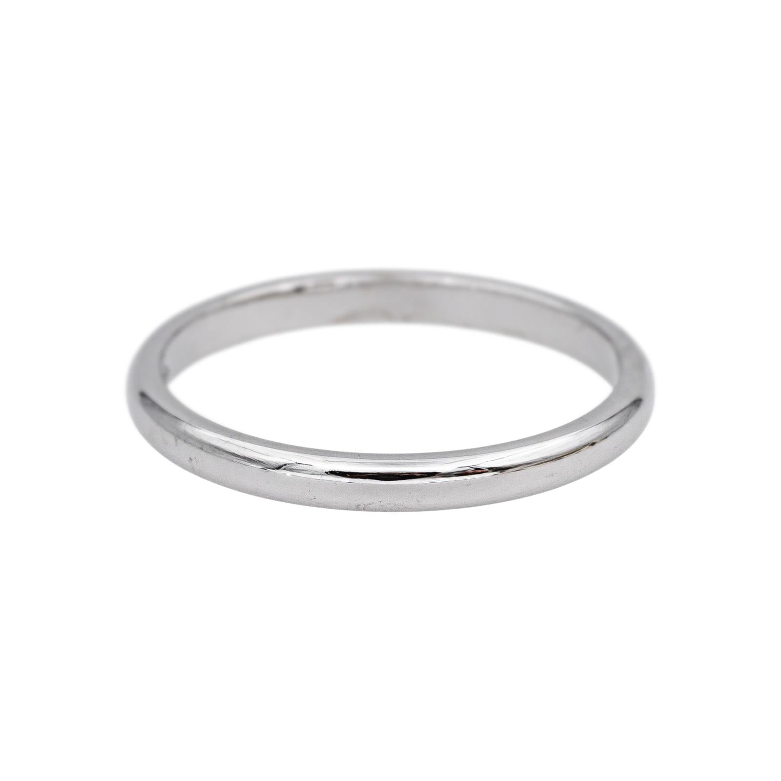 Cartier Bague Alliance 1895 Platine