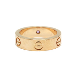 Bague Alliance CARTIER "Love" en or rose et saphir