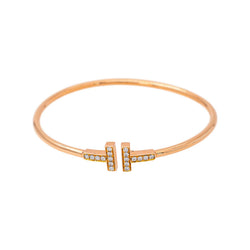 Tiffany & Co Bracelet Tiffany T Or rose Diamant