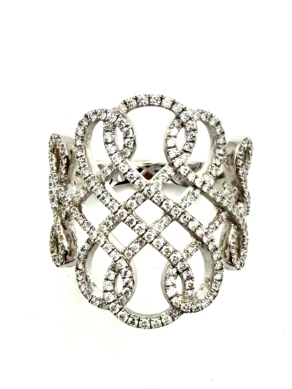 MESSIKA. Collection "Promess", bague en or blanc 18K et diamants
