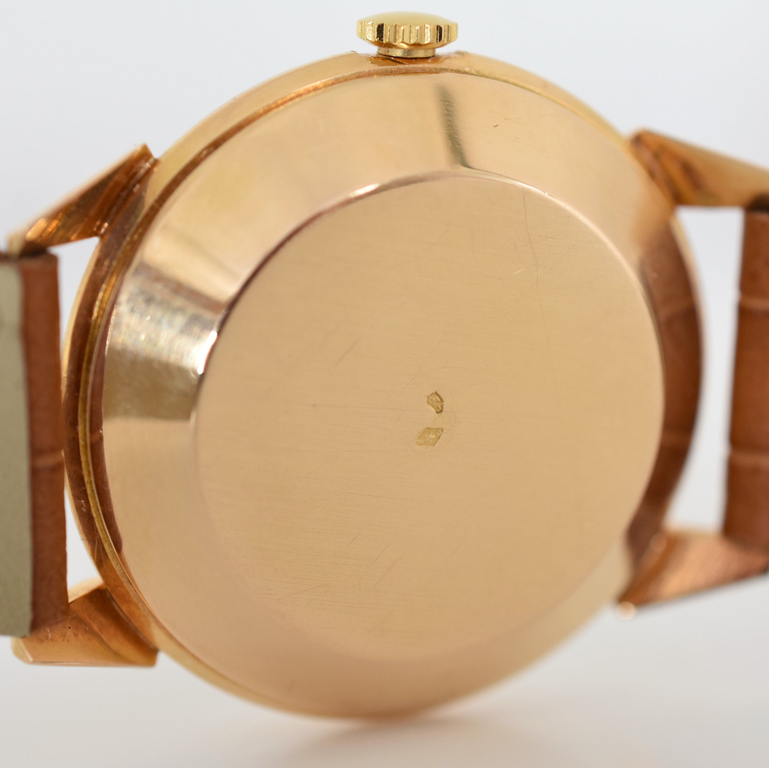 Montre JAEGER-LECOULTRE "Power Reserve 40h" en or rose et cuir