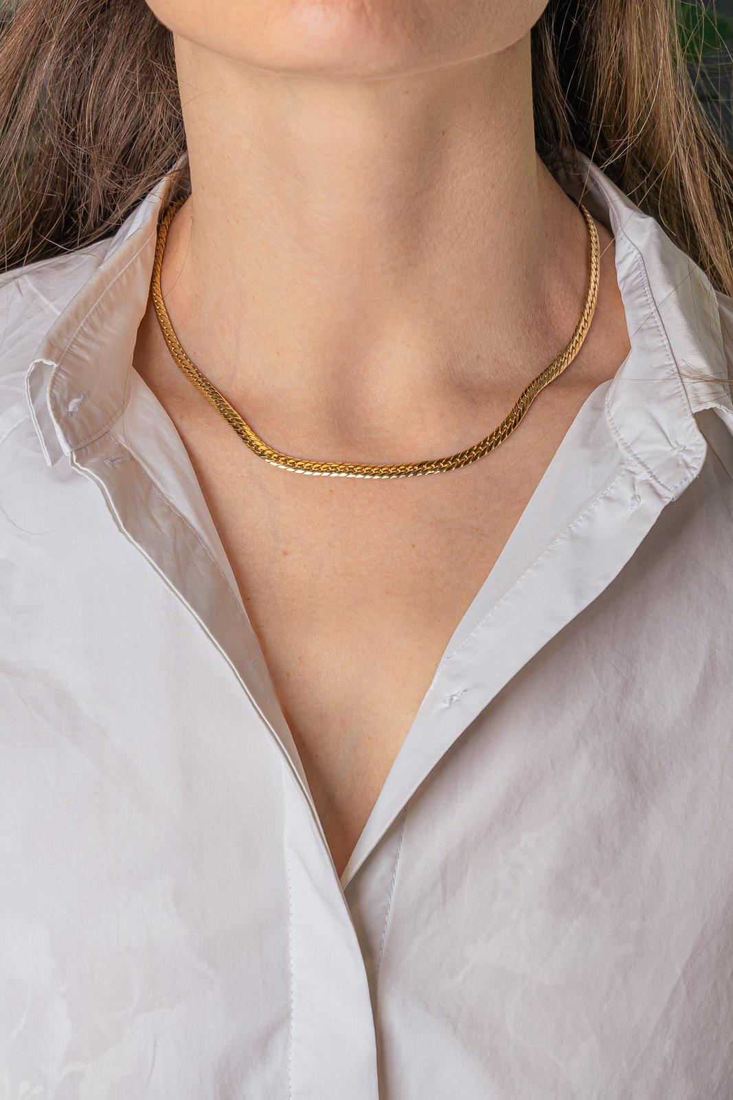 Collier Maille anglaise Or jaune