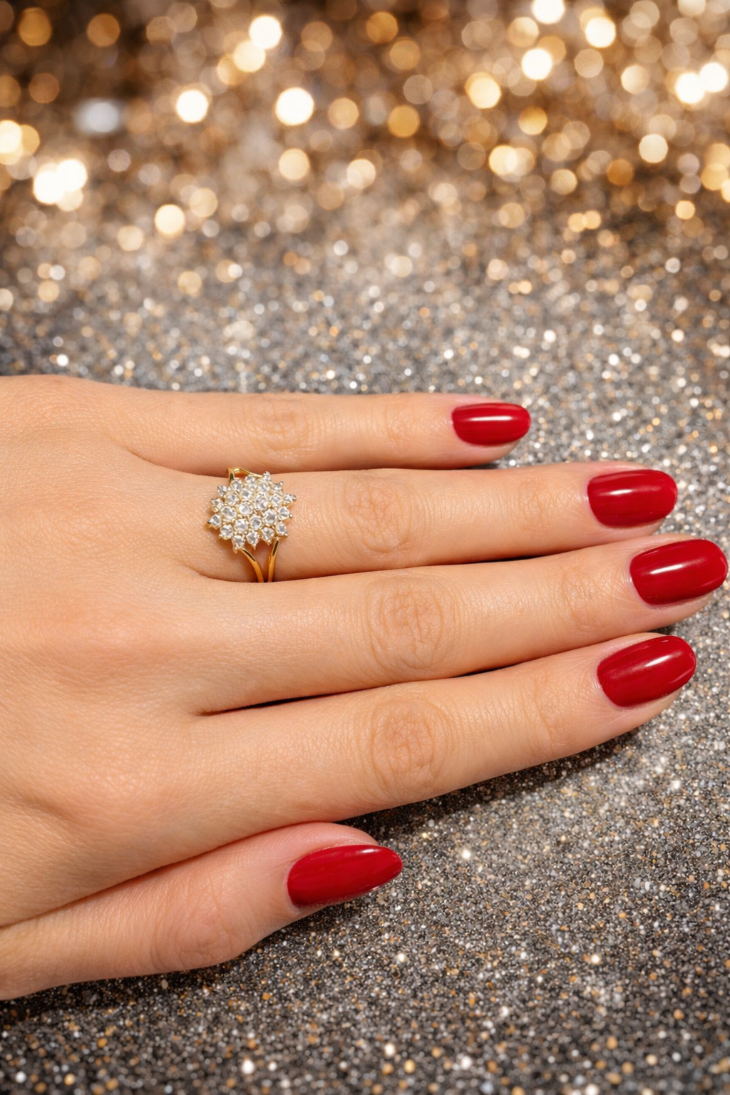 Bague Marguerite en or jaune et diamants