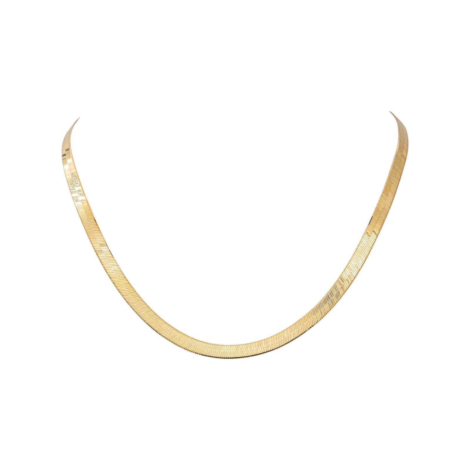 Collier Maille miroir Or jaune