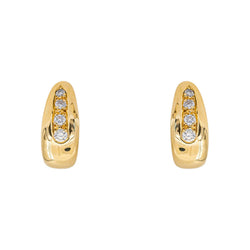 Boucles d'oreilles Dormeuses Or jaune Diamant