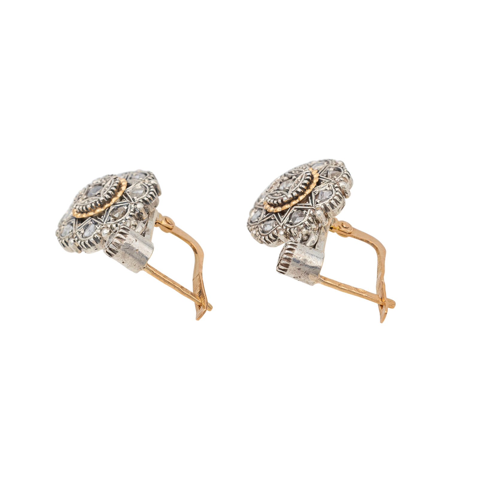 Boucles d'oreilles Dormeuses Or blanc Diamant