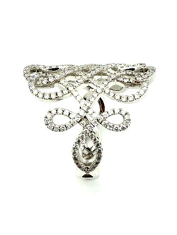 MESSIKA. Collection "Promess", bague en or blanc 18K et diamants