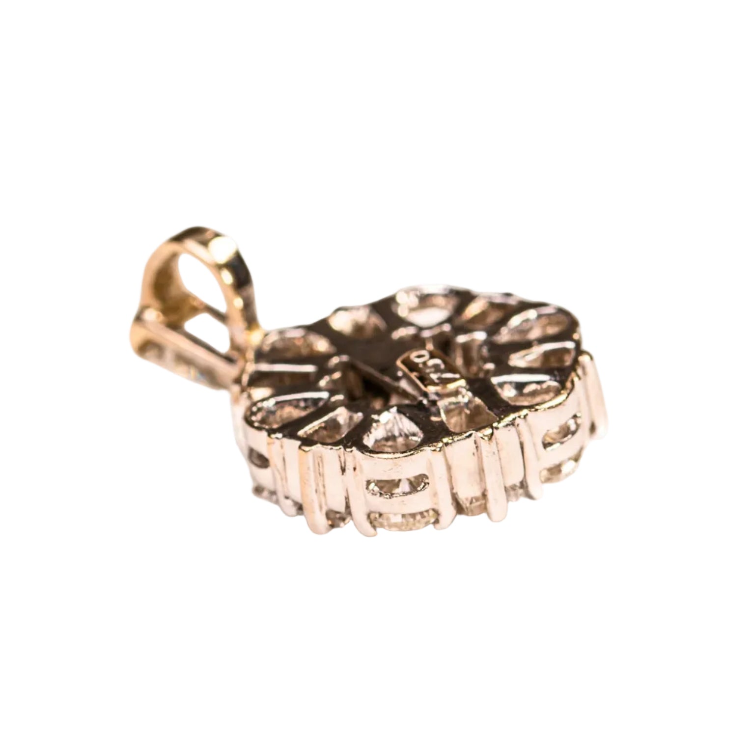 Pendentif en or blanc et diamants