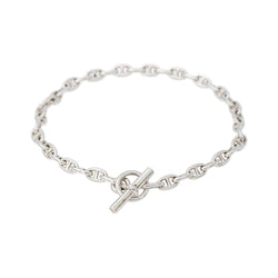 Hermès Collier Pierre Lefèvre Chaîne d'ancre Argent