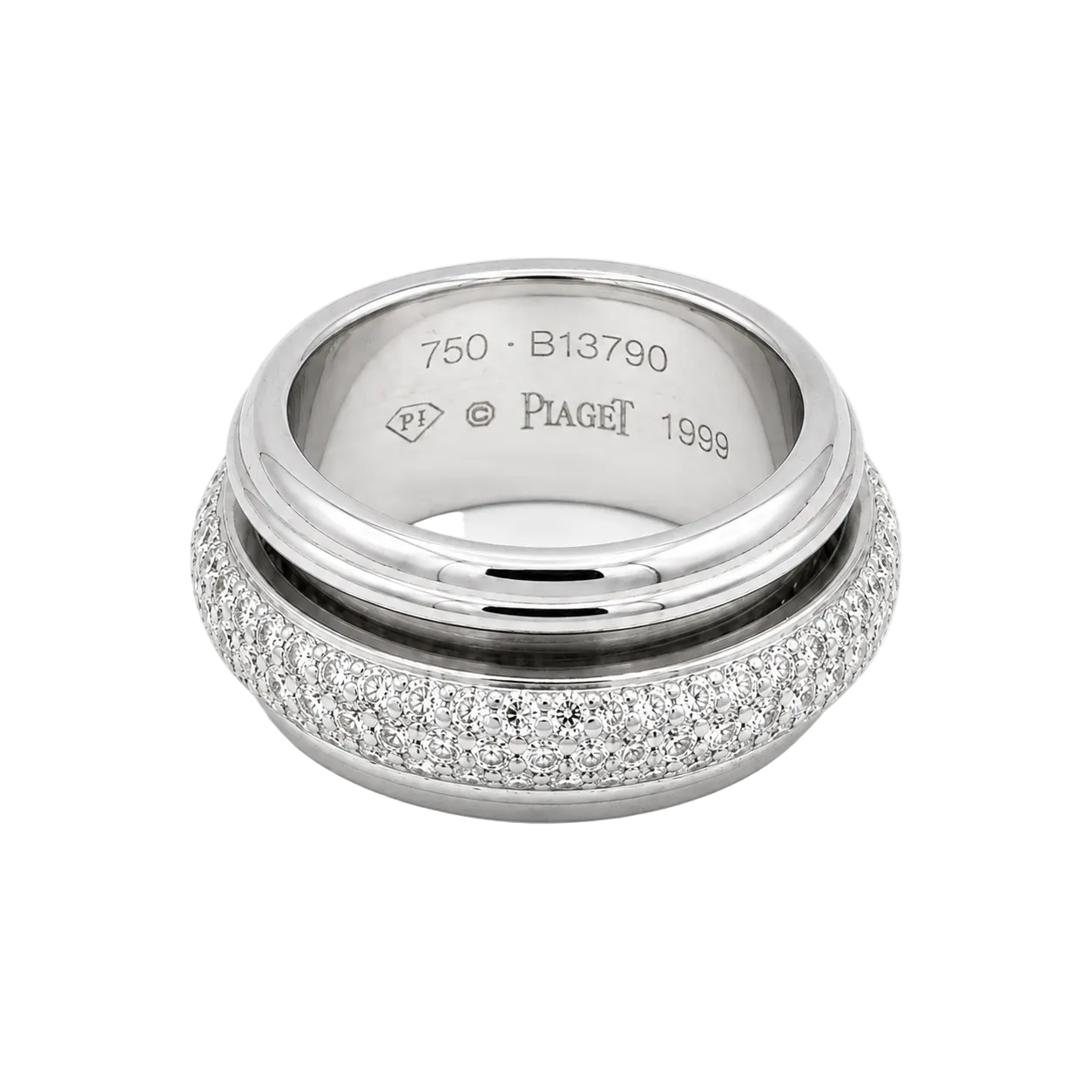 Bague Alliance PIAGET "Possession" en or blanc et diamants