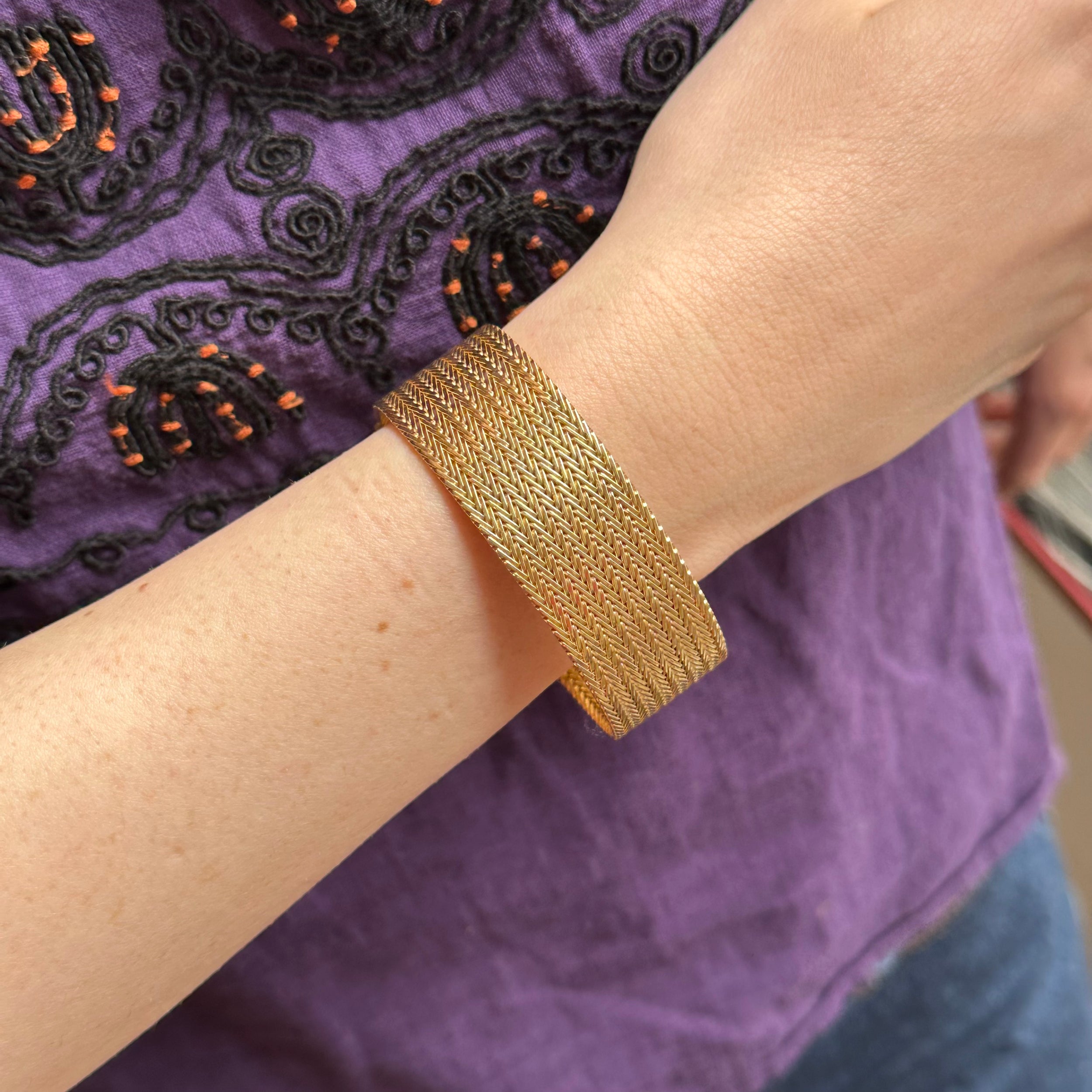 Bracelet Manchette en or jaune
