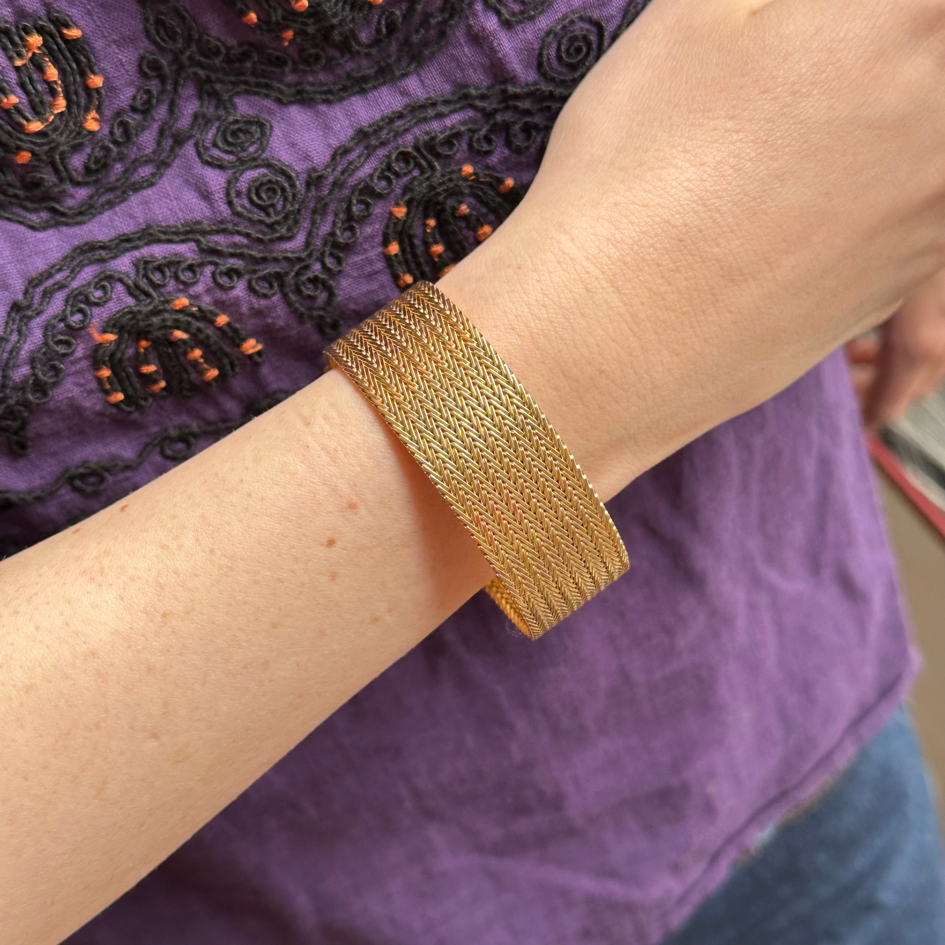 Bracelet Manchette en or jaune