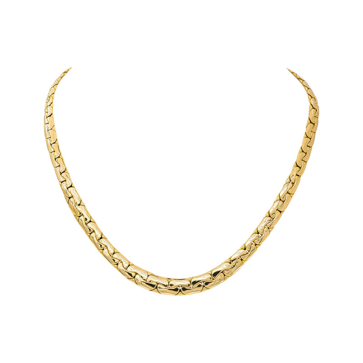 Collier maille Haricot Or jaune