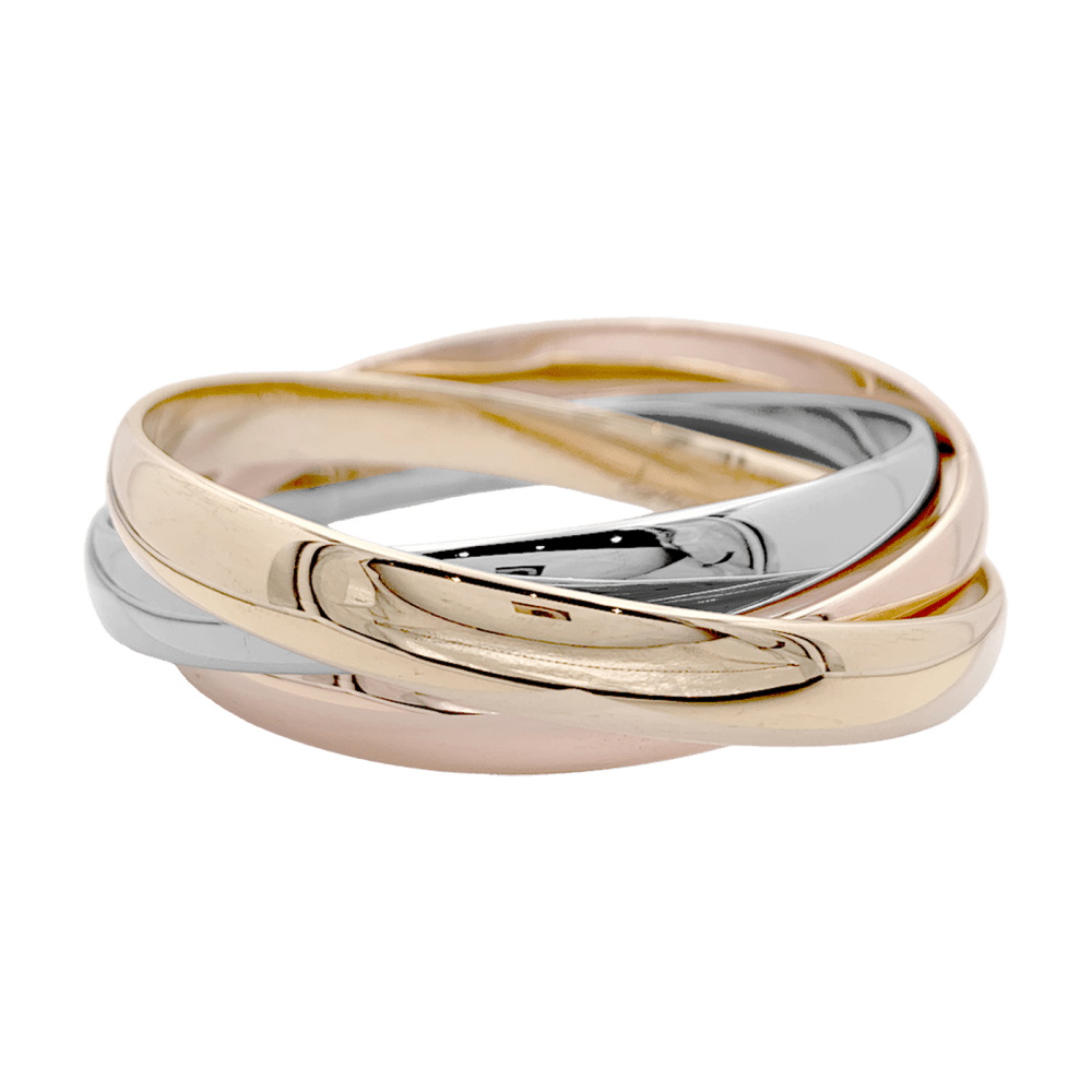 Bracelet Cartier, "Trinity", trois ors.