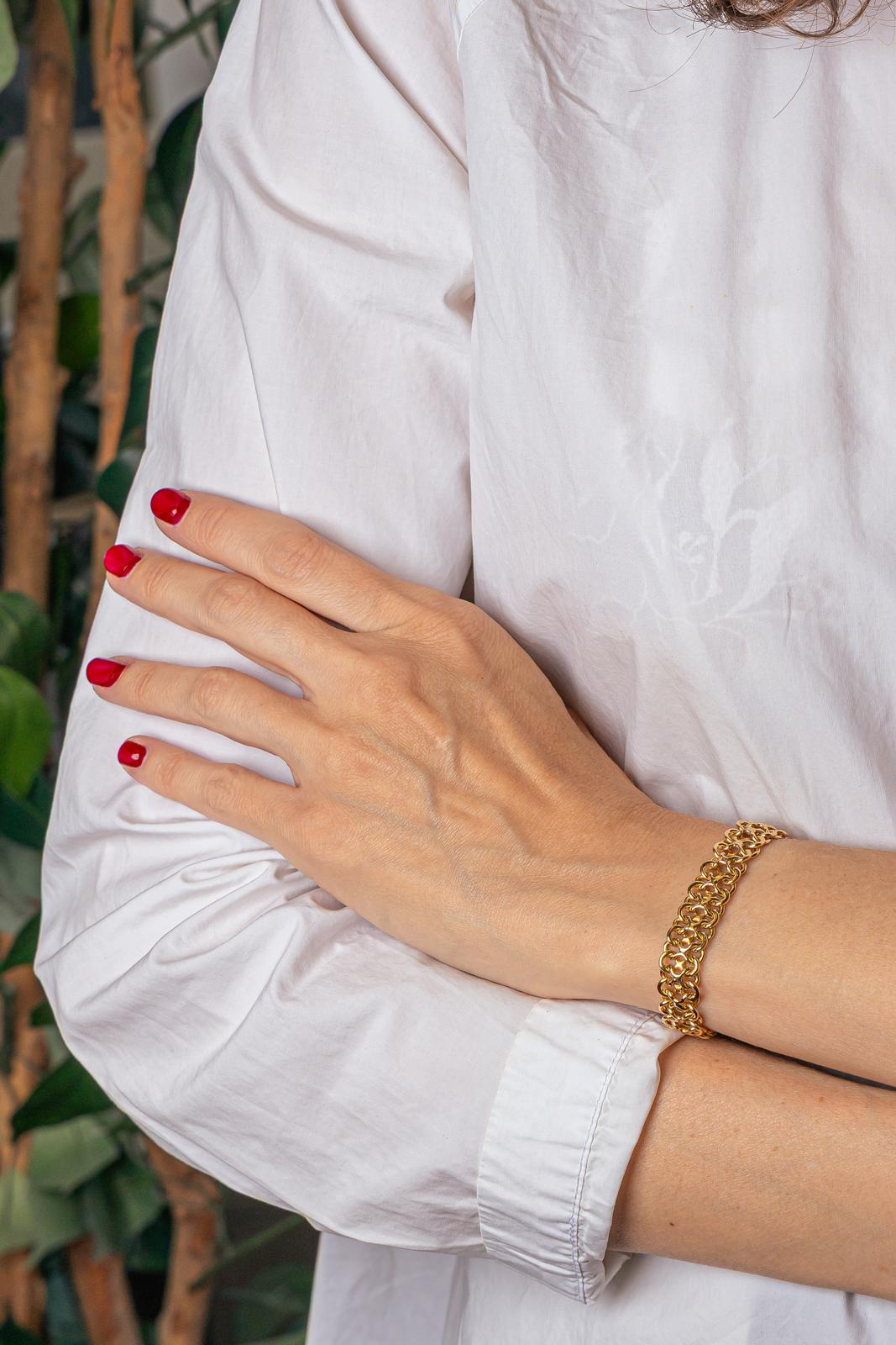 Bracelet Maille souple Or jaune