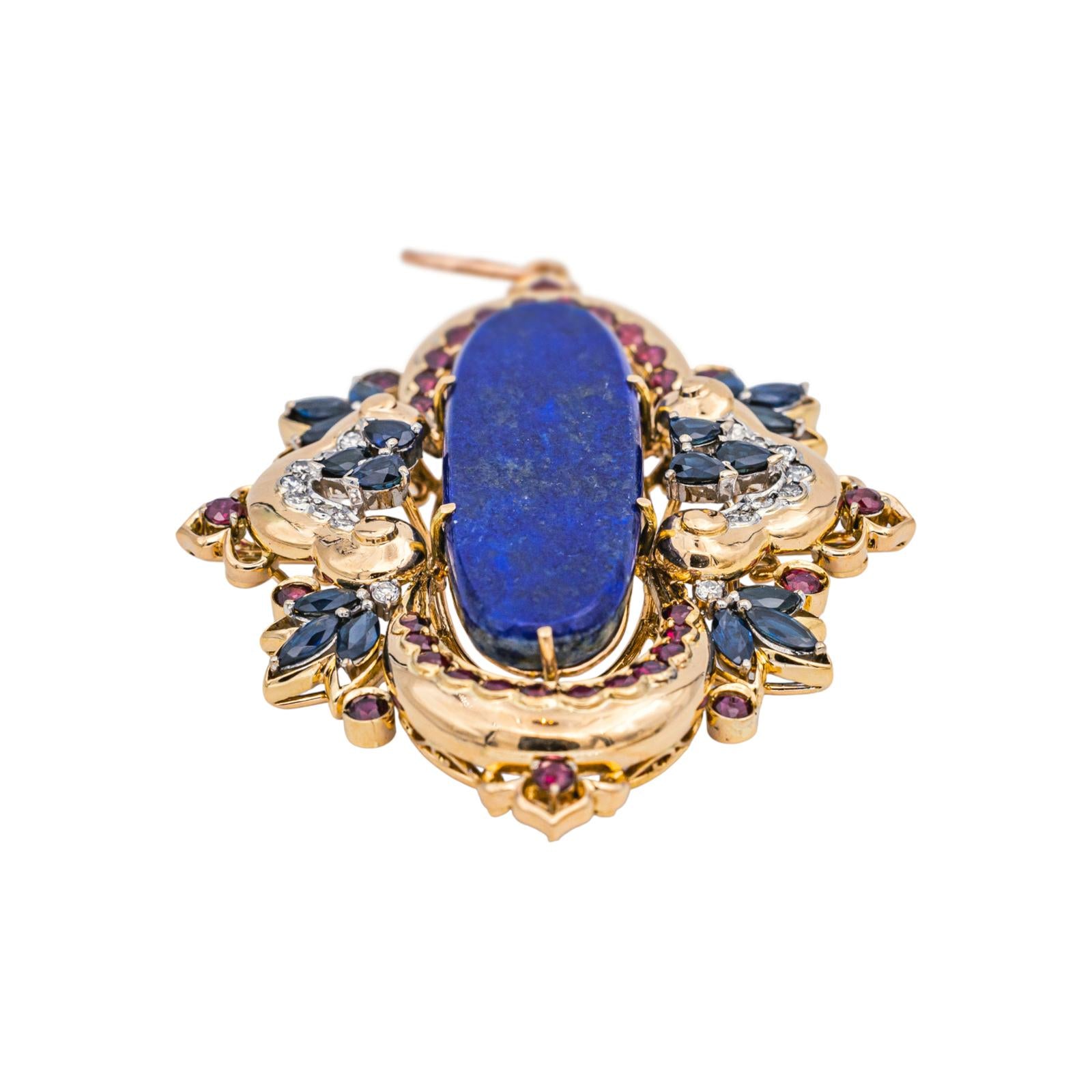 Pendentif Or jaune Lapis Lazuli