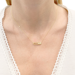 Collier Pendentif MESSIKA Baby Move PM en or jaune et diamants