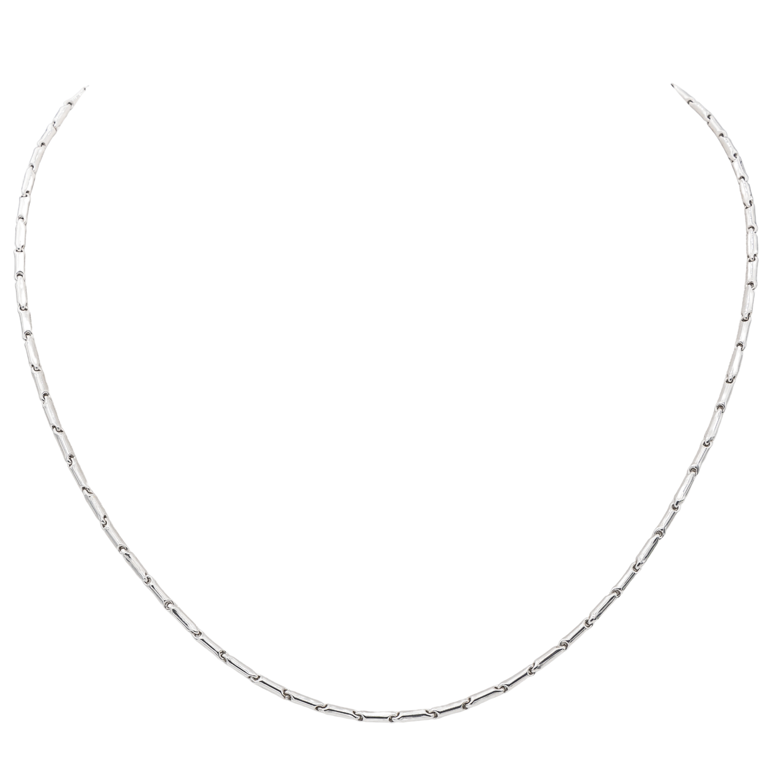 Chimento Collier Bambou Or blanc