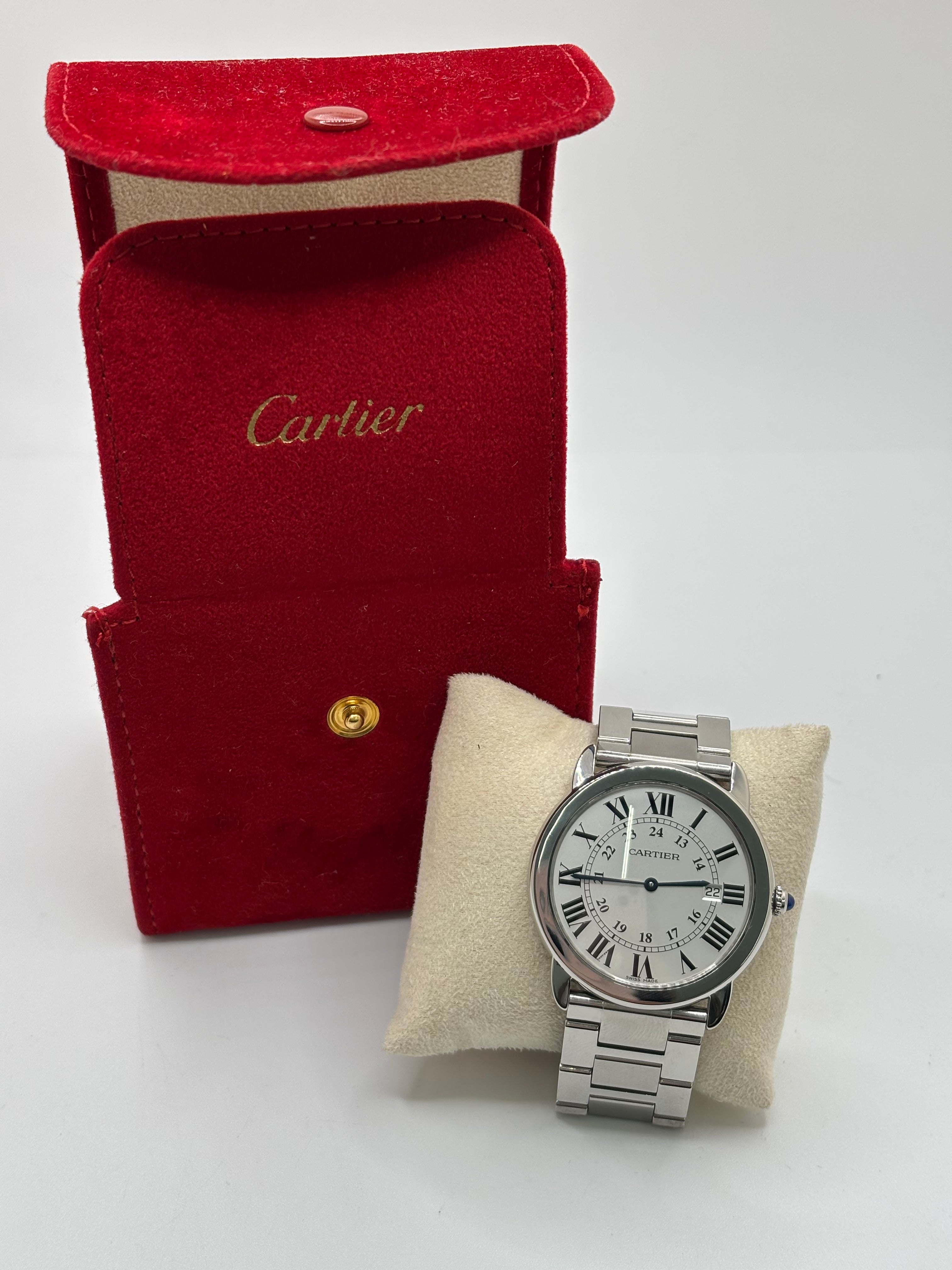 Montre CARTIER "Ronde Solo" en acier