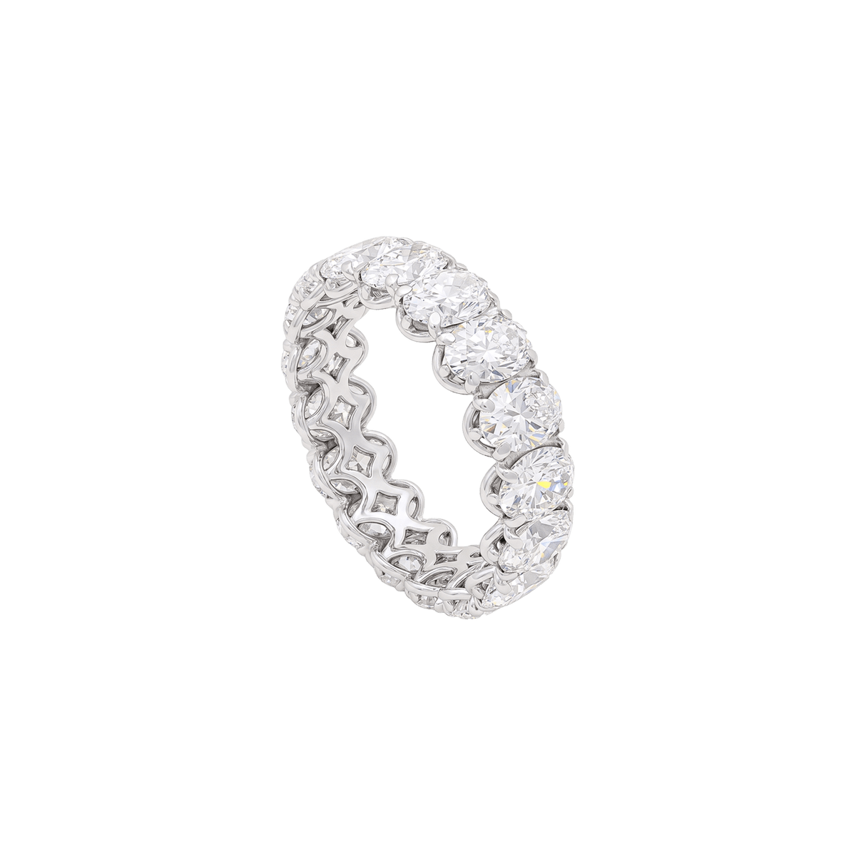 Bague Alliance en or blanc et diamants