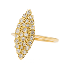 Bague Marquise Or jaune Diamant