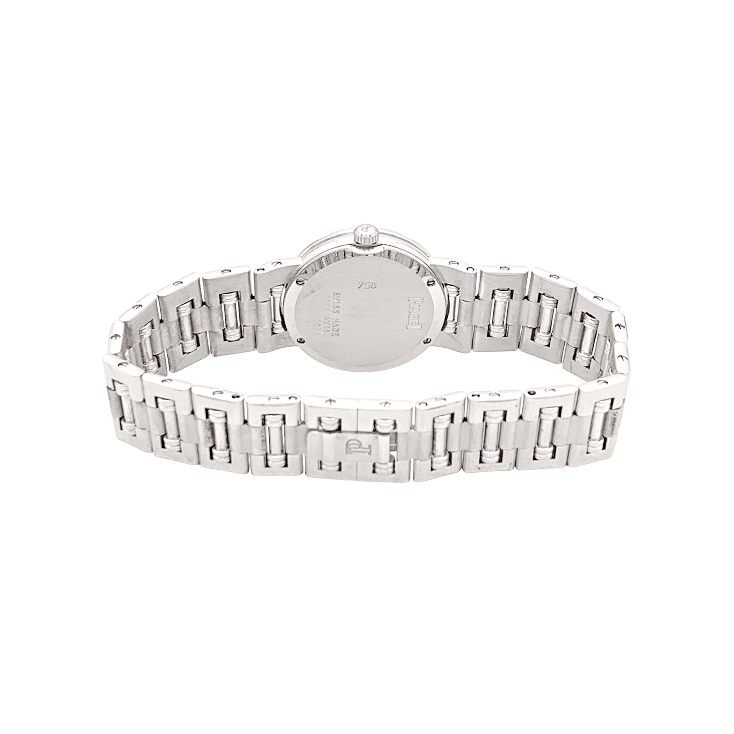Montre Piaget, "Dancer", or blanc, diamants.