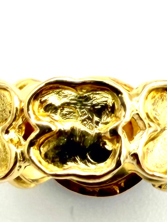 VAN CLEEF & ARPELS. Bague vintage en or jaune 18K, onyx et diamants