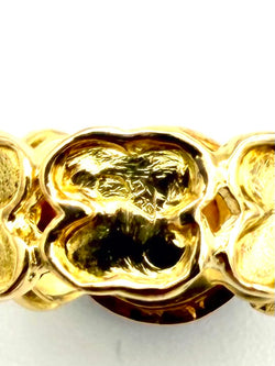 VAN CLEEF & ARPELS. Bague vintage en or jaune 18K, onyx et diamants