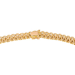 Caplain Paris Collier Maille figaro  Or jaune Saphir