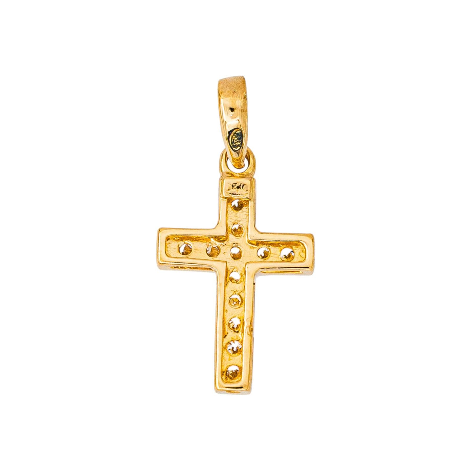 Pendentif Religieux Or jaune Diamant