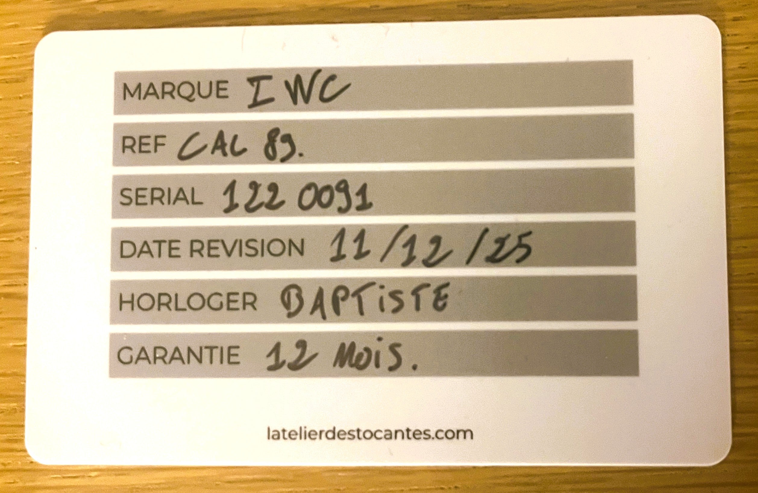 Montre IWC en or jaune et cuir