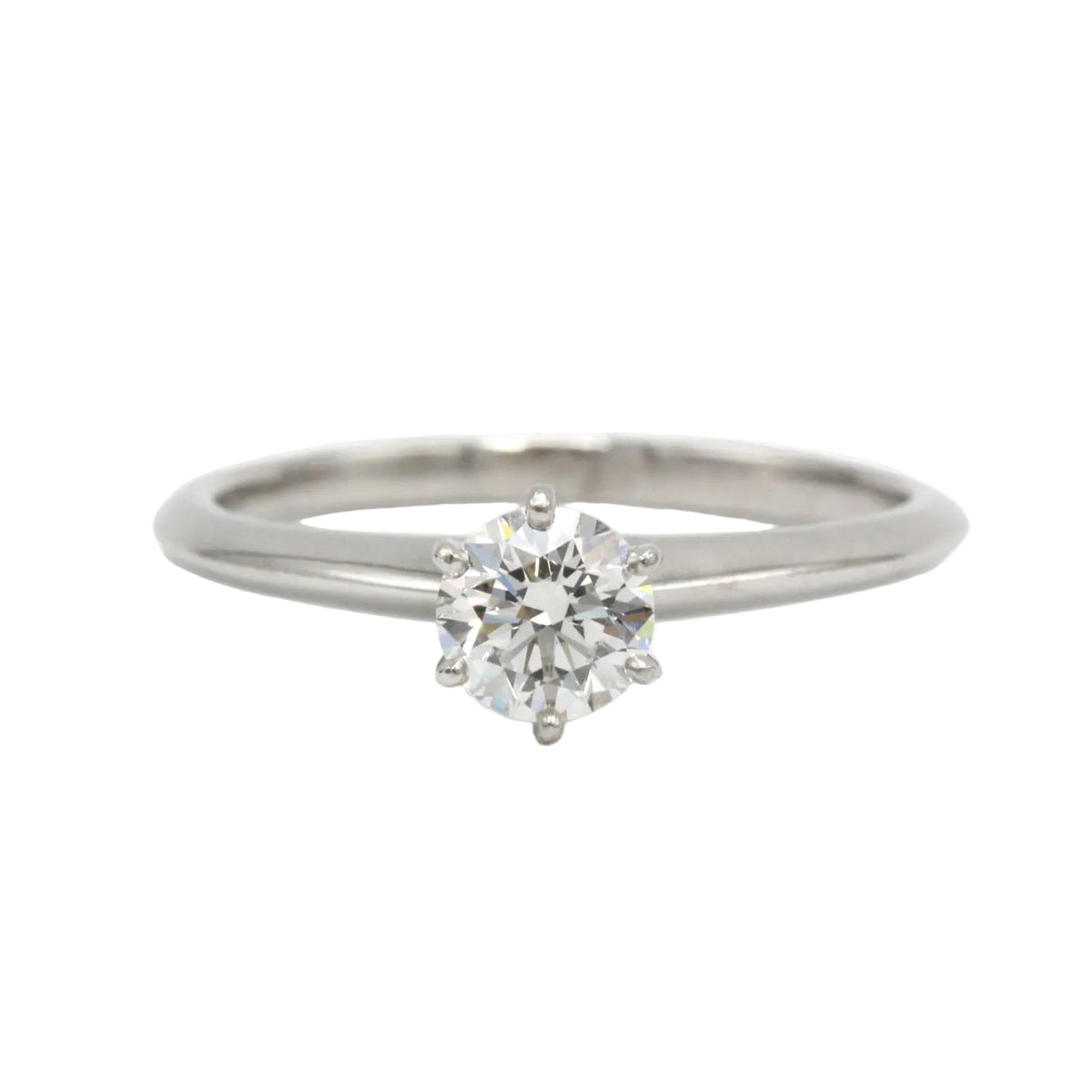 Bague Solitaire TIFFANY & CO. "Setting" en platine et diamant
