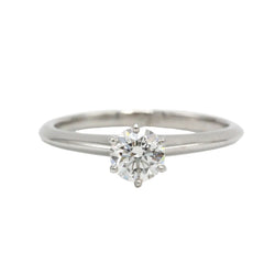 Bague Solitaire TIFFANY & CO. "Setting" en platine et diamant