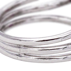 Bague Pompadour Platine Rubis
