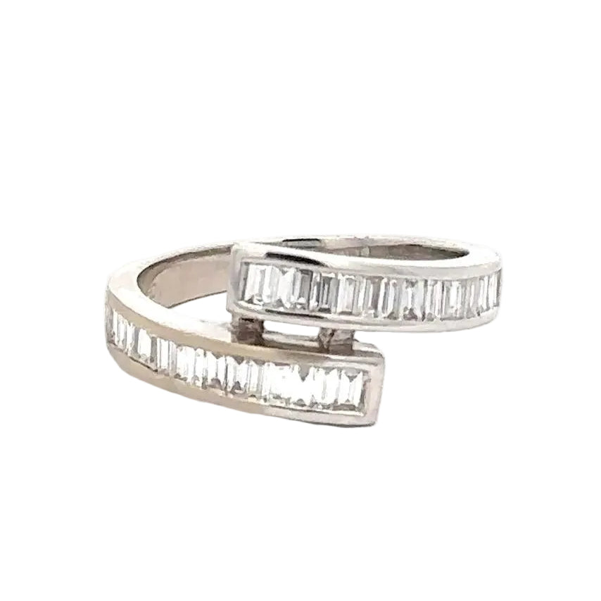 Bague Toi & Moi en or blanc et diamants