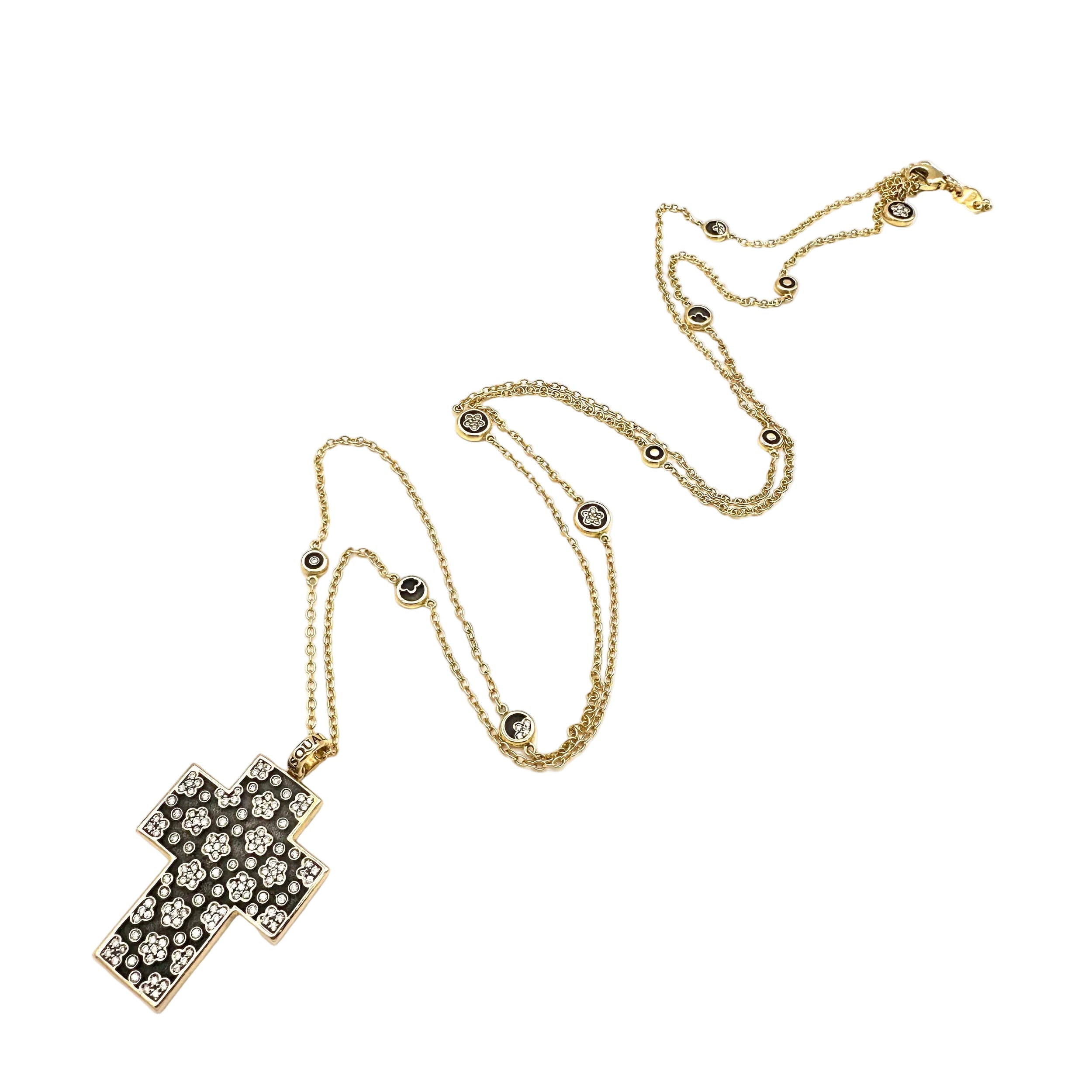 Collier Sautoir PASQUALE BRUNI "Ricami" en or rose, rubis et diamants