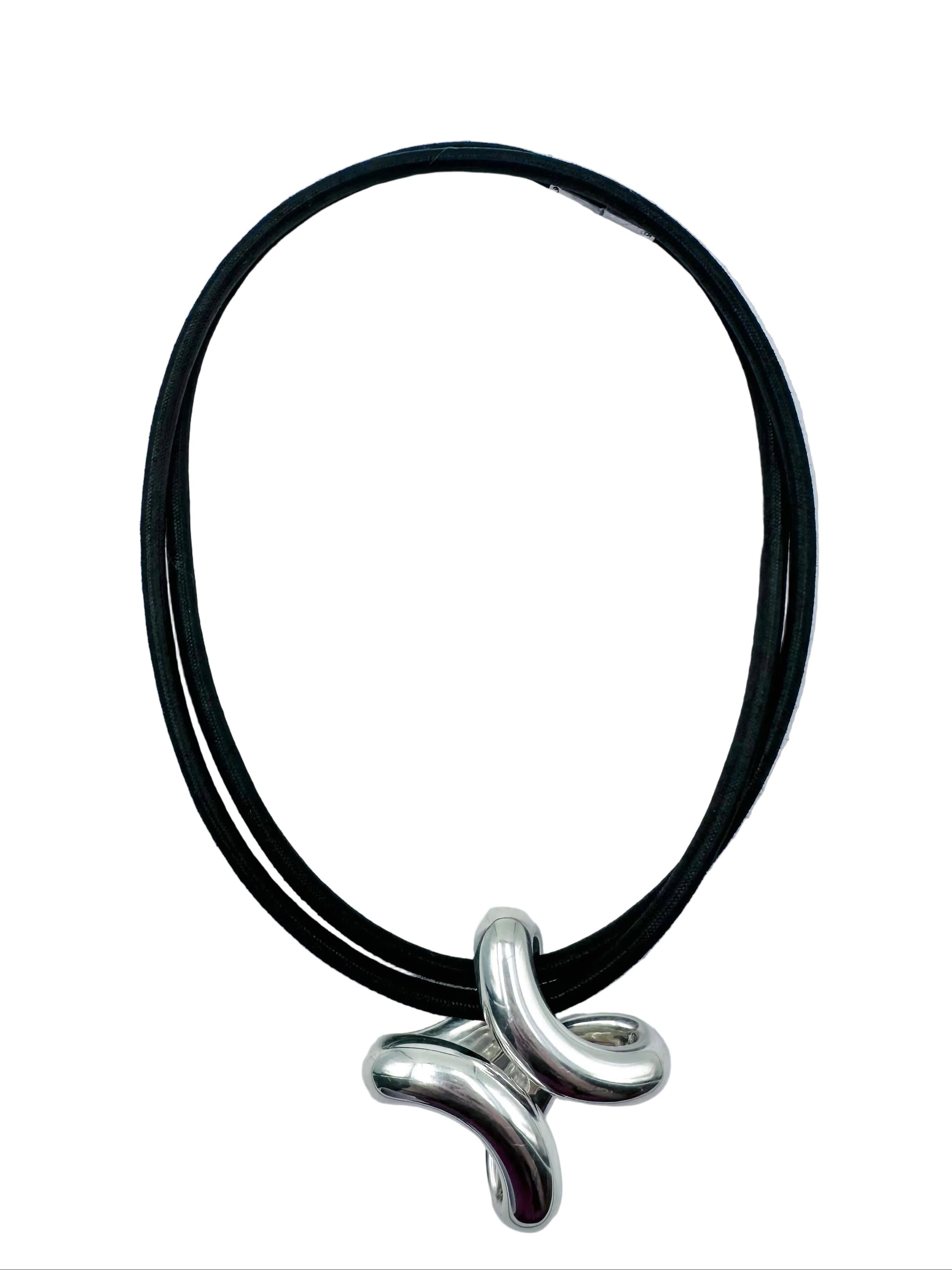 Collier Pendentif HERMÈS Lima en argent