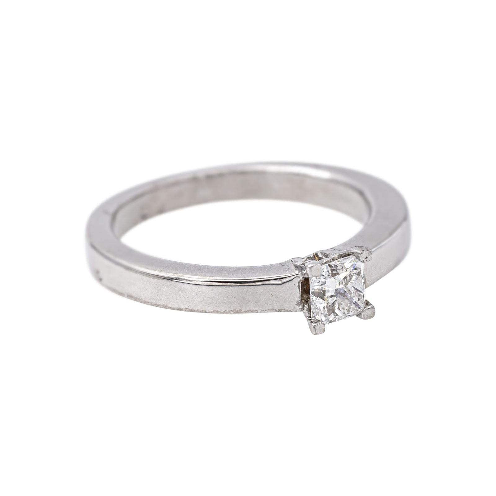 Bague Solitaire  Or blanc Diamant