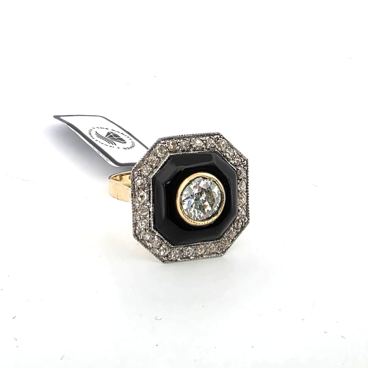 Bague Entourage en or blanc, or jaune et diamatns