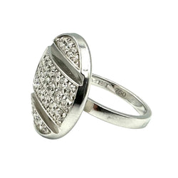 Bague Cocktail CHAUMET "Class One Croisière" en or blanc et diamants