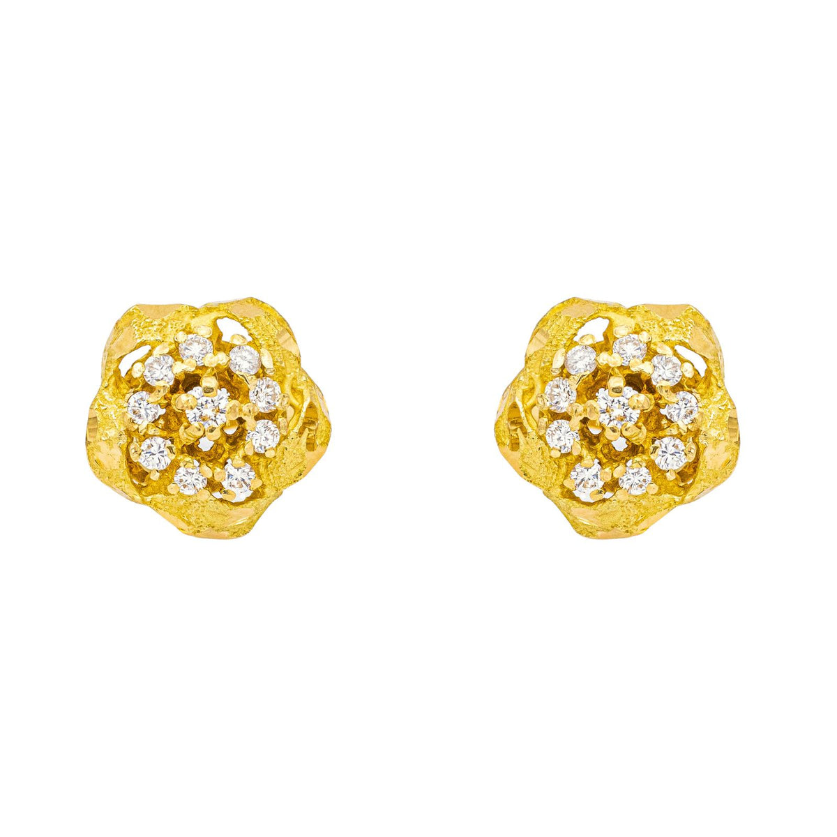 Boucles d'oreilles Or jaune Diamant