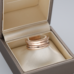 Bague Bandeau BULGARI "B.Zéro1" en or rose