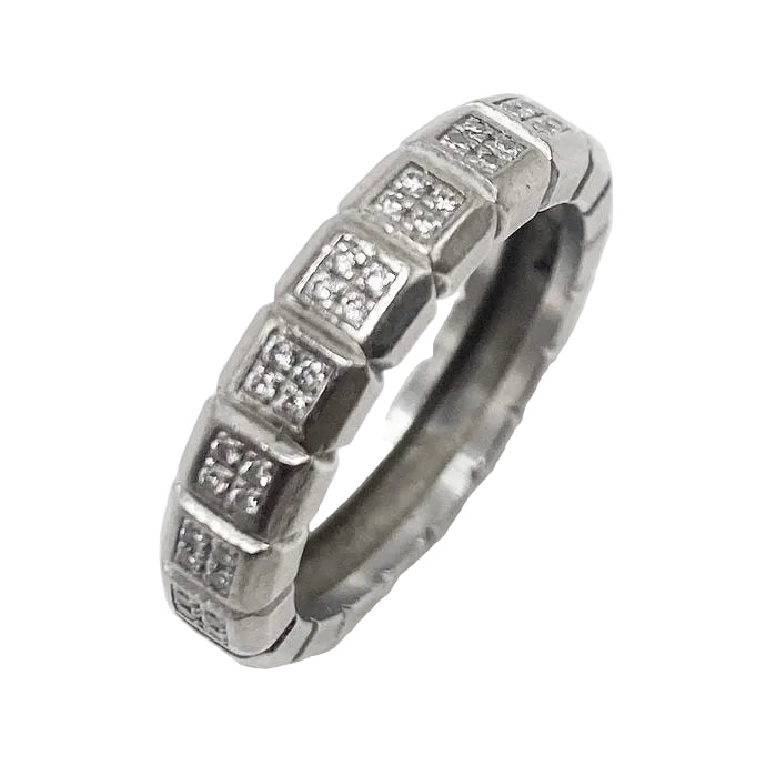 Bague Alliance CHOPARD "Ice Cube" en or blanc et diamants