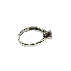 Bague en or blanc et diamants