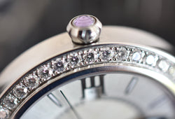 Montre CHOPARD "Impériale" en acier, améthyste et diamants