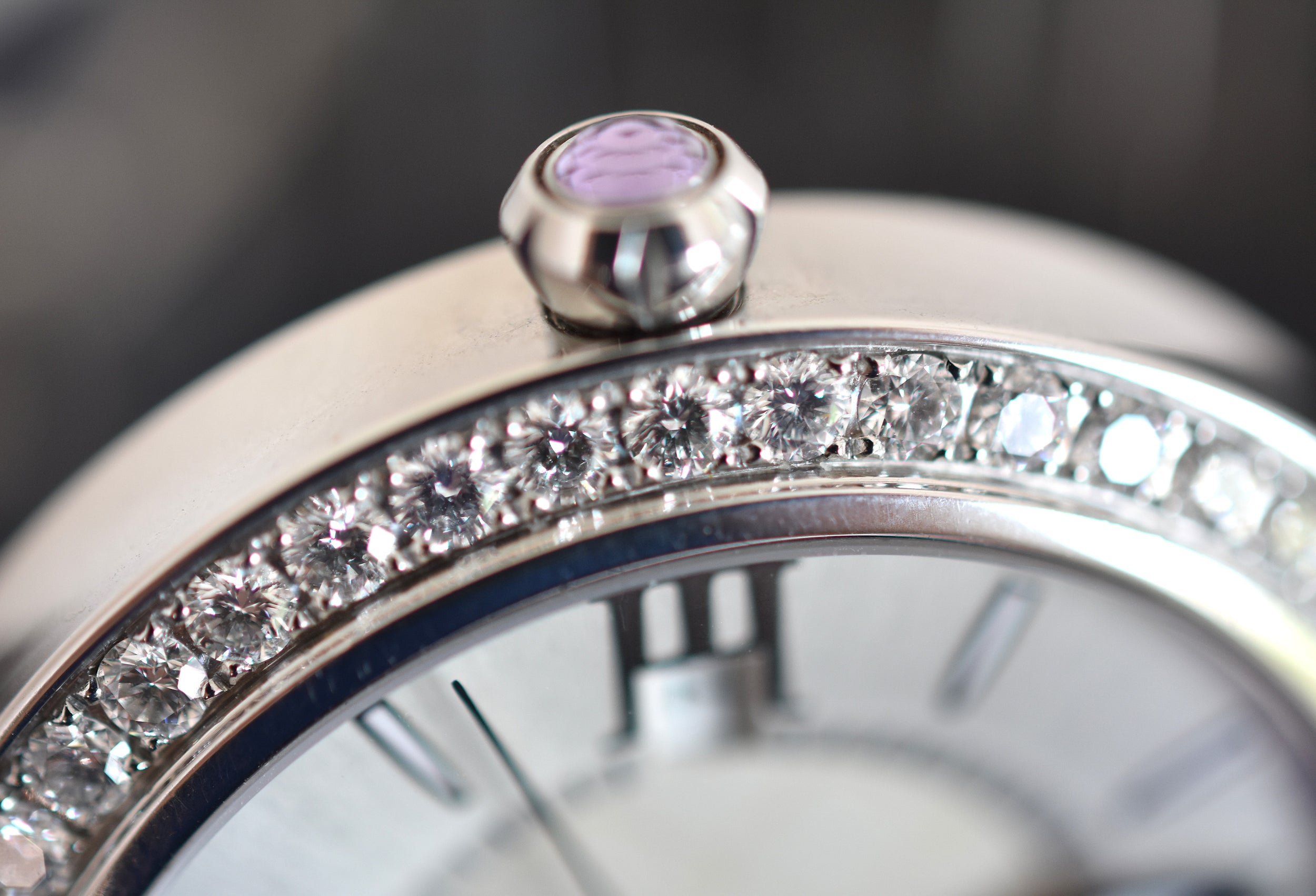 Montre CHOPARD "Impériale" en acier, améthyste et diamants